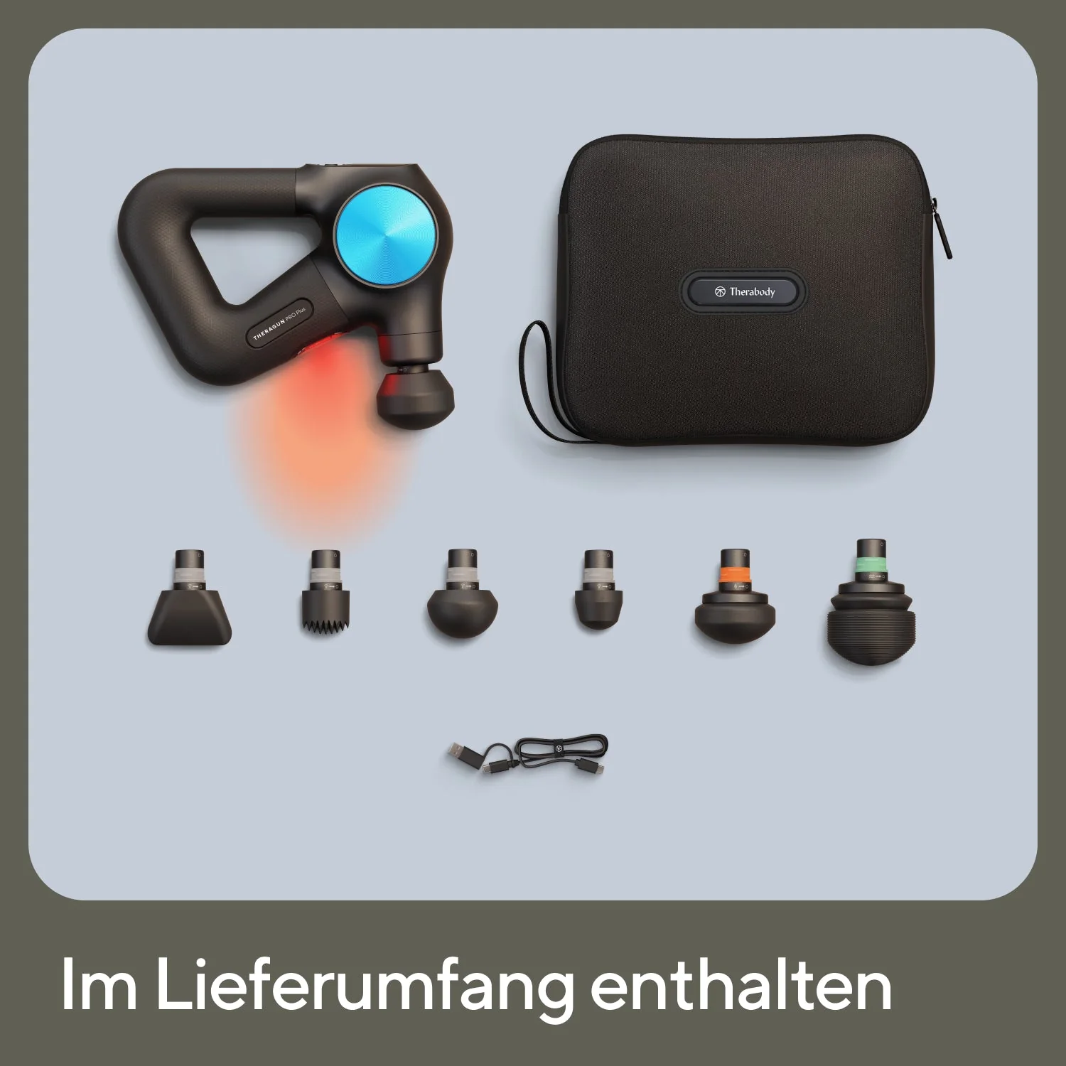 Theragun PRO Plus Massagepistole für Physiotherapie | inkl. 7 Aufsätze + Wärme- & Kältetherapie - Image 4